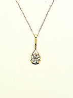 Affinity 14kt Yellow Gold 1ct Diamond Pendant