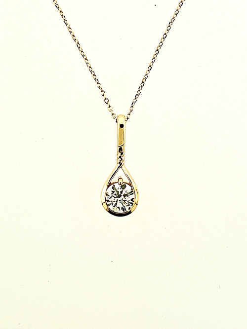 Affinity 14kt Yellow Gold 1ct Diamond Pendant