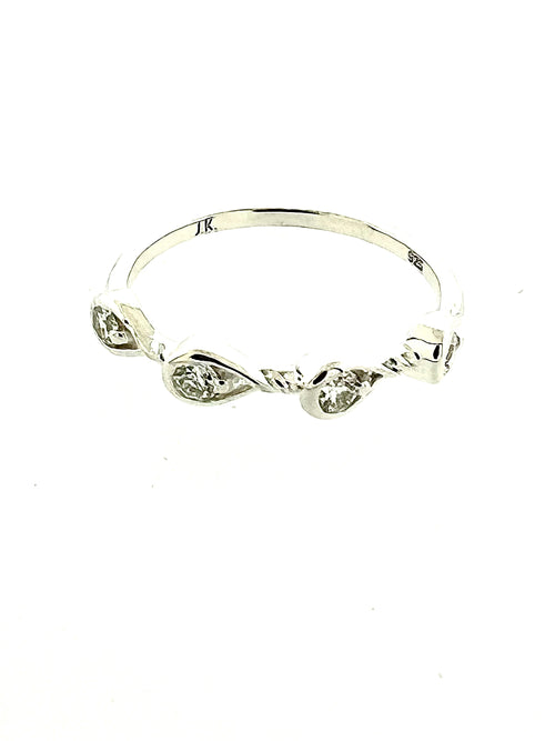Affinity Sterling Silver Diamond Band Ring