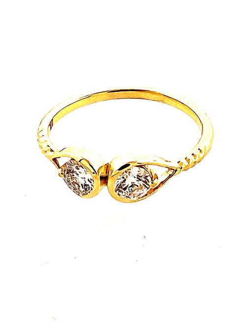 Affinity Duel Diamond 18kt Yellow Gold Ring