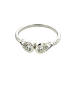 Affinity Duel Diamond 18kt White Gold Diamond Ring