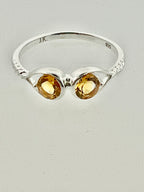Affinity Duel Citrine Sterling Silver Ring