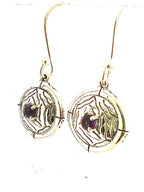 Structure Sterling Silver 3mm Garnet Earrings