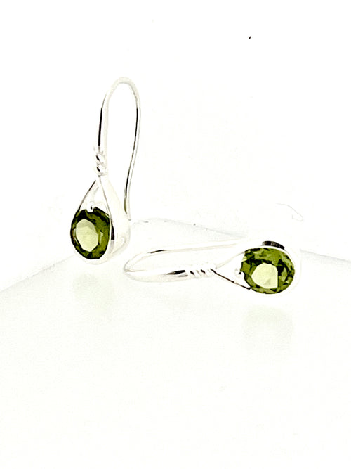 Affinity Sterling Silver 6mm Peridot Earrings