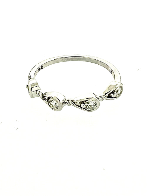 Affinity 18Kt White Gold Diamond Band Ring