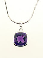 Affinity Amethyst 10 x 10 mm Cushion Cut Pendant