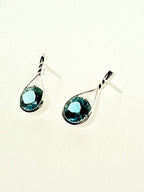 Affinity Sterling Silver 6mm London Blue Topaz Earrings